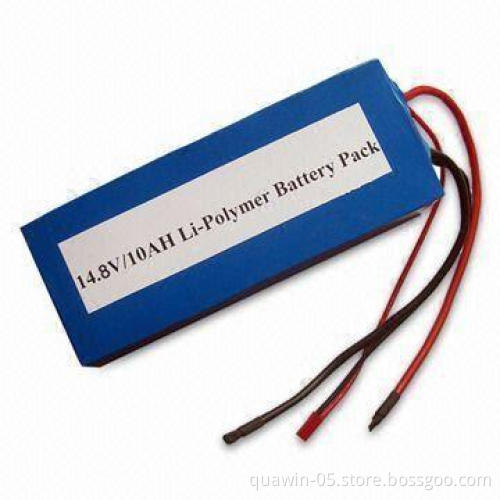 Li-polymer Battery Pack with 14.4V Voltage and 10Ah Capacity